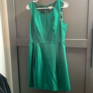 J crew green holiday dress